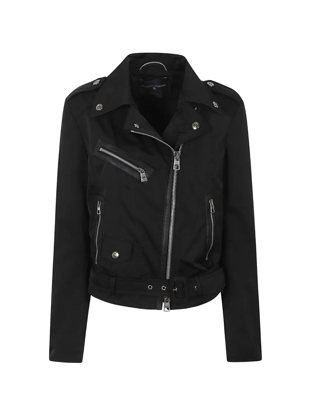 Ermanno Scervino zip-detail belted jacket - Nero