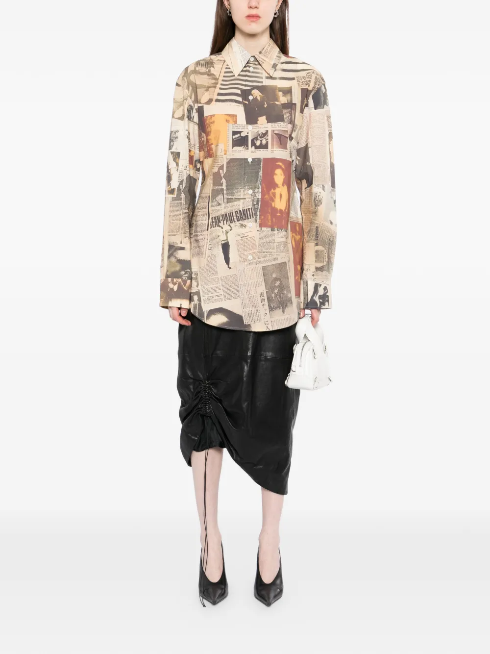 Jean Paul Gaultier Journal blouse Beige