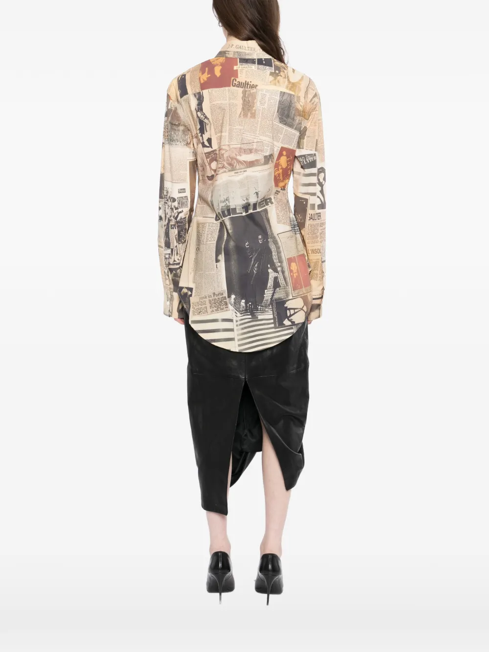 Jean Paul Gaultier Journal blouse Beige