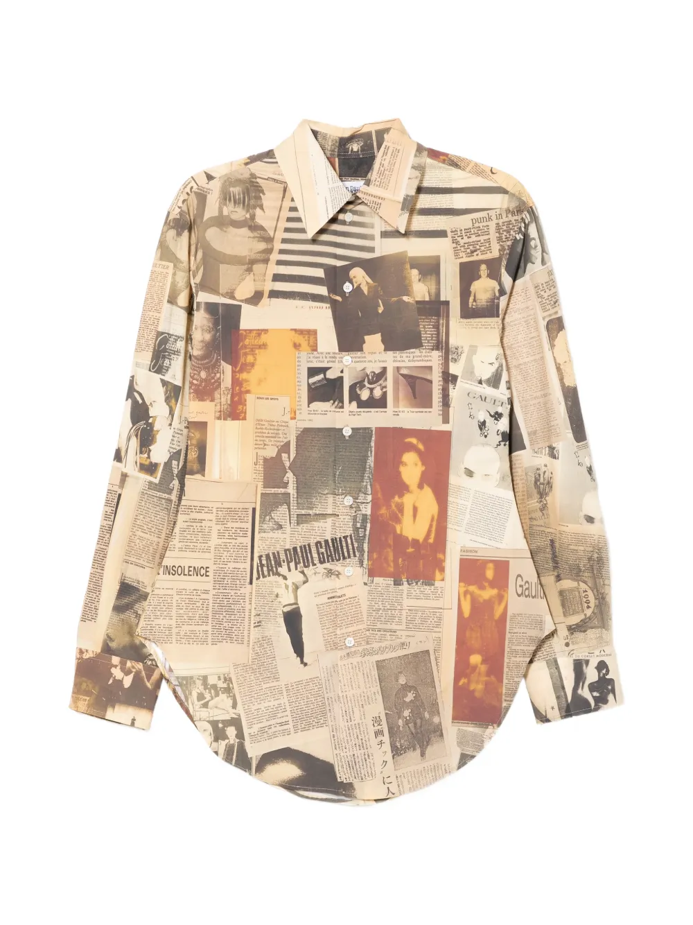 Jean Paul Gaultier Journal shirt - Toni neutri