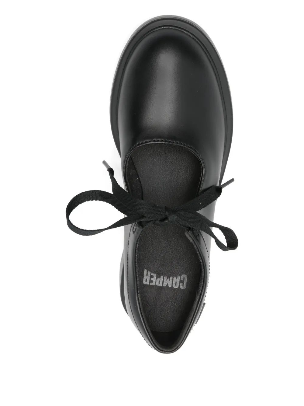 Camper ribbon lace-up loafers Zwart