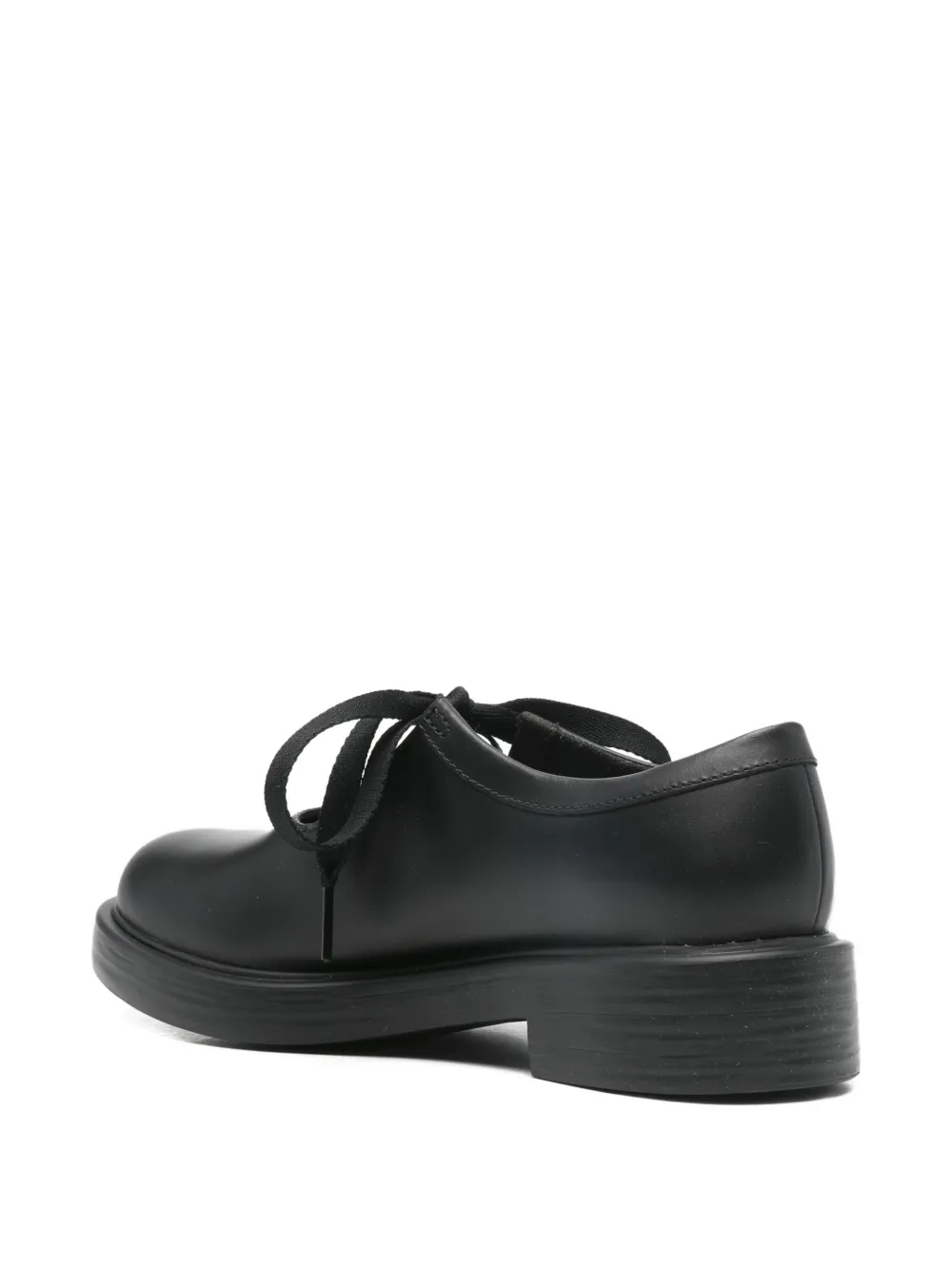 Camper ribbon lace-up loafers Zwart