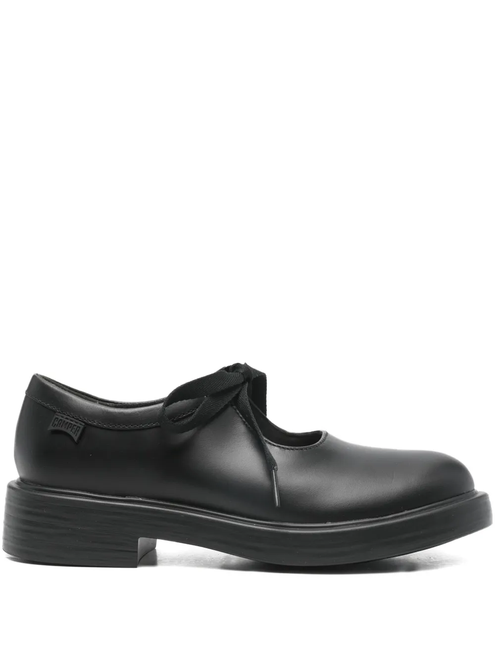Camper ribbon lace-up loafers - Nero