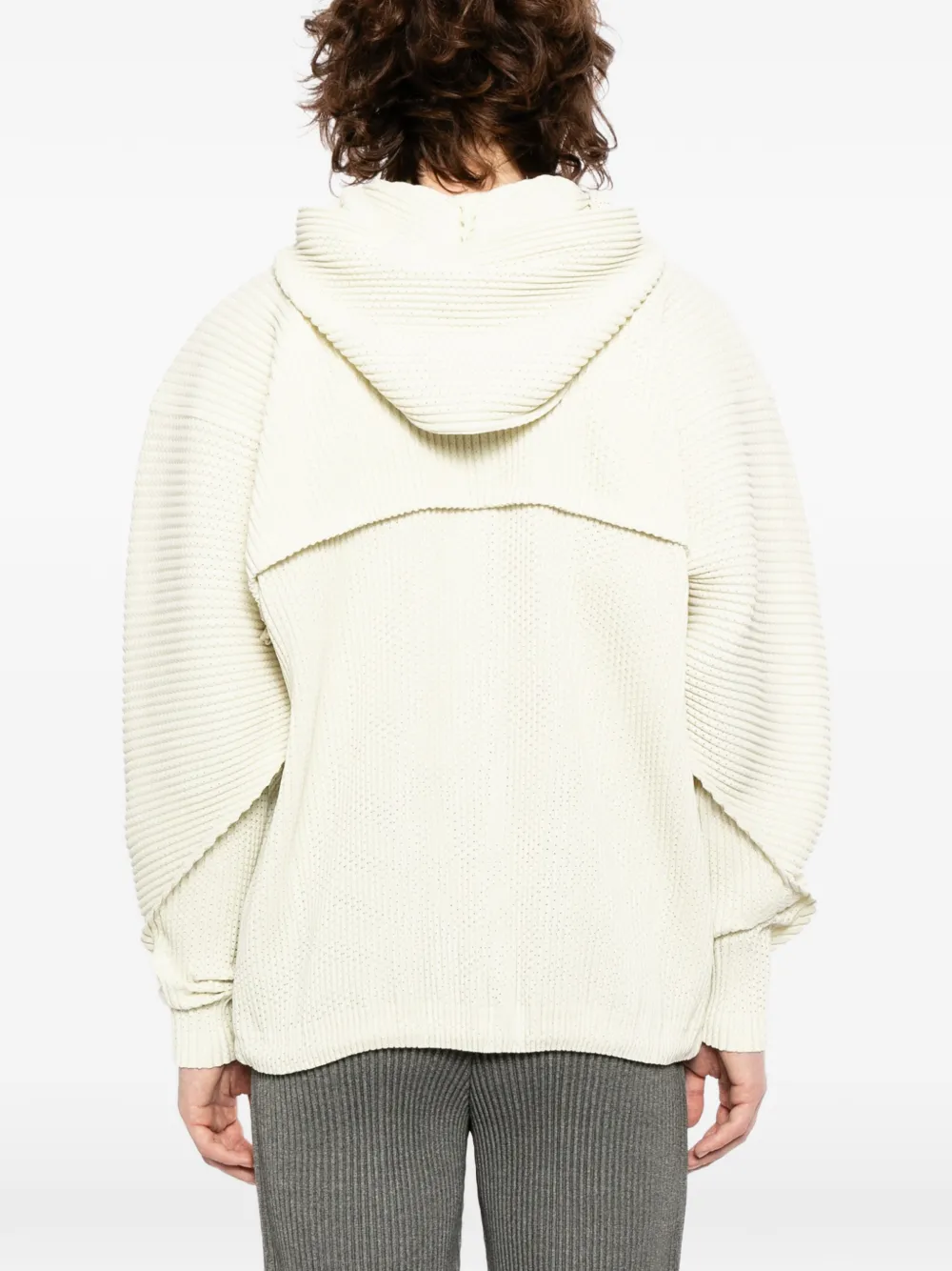 Homme Plissé Issey Miyake Wickerwork geplooid jack Beige
