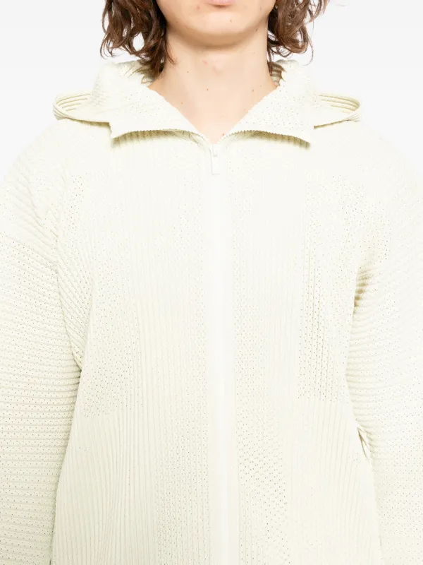 Homme Plissé Issey Miyake Wickerwork Pleated Jacket | Neutrals