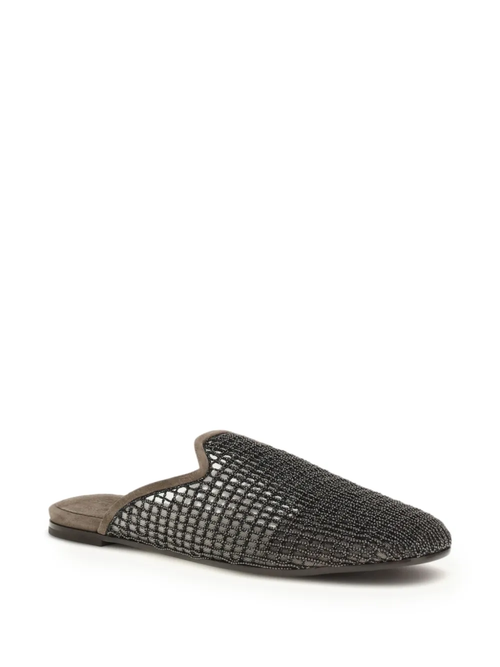 Brunello Cucinelli Net slippers Grijs