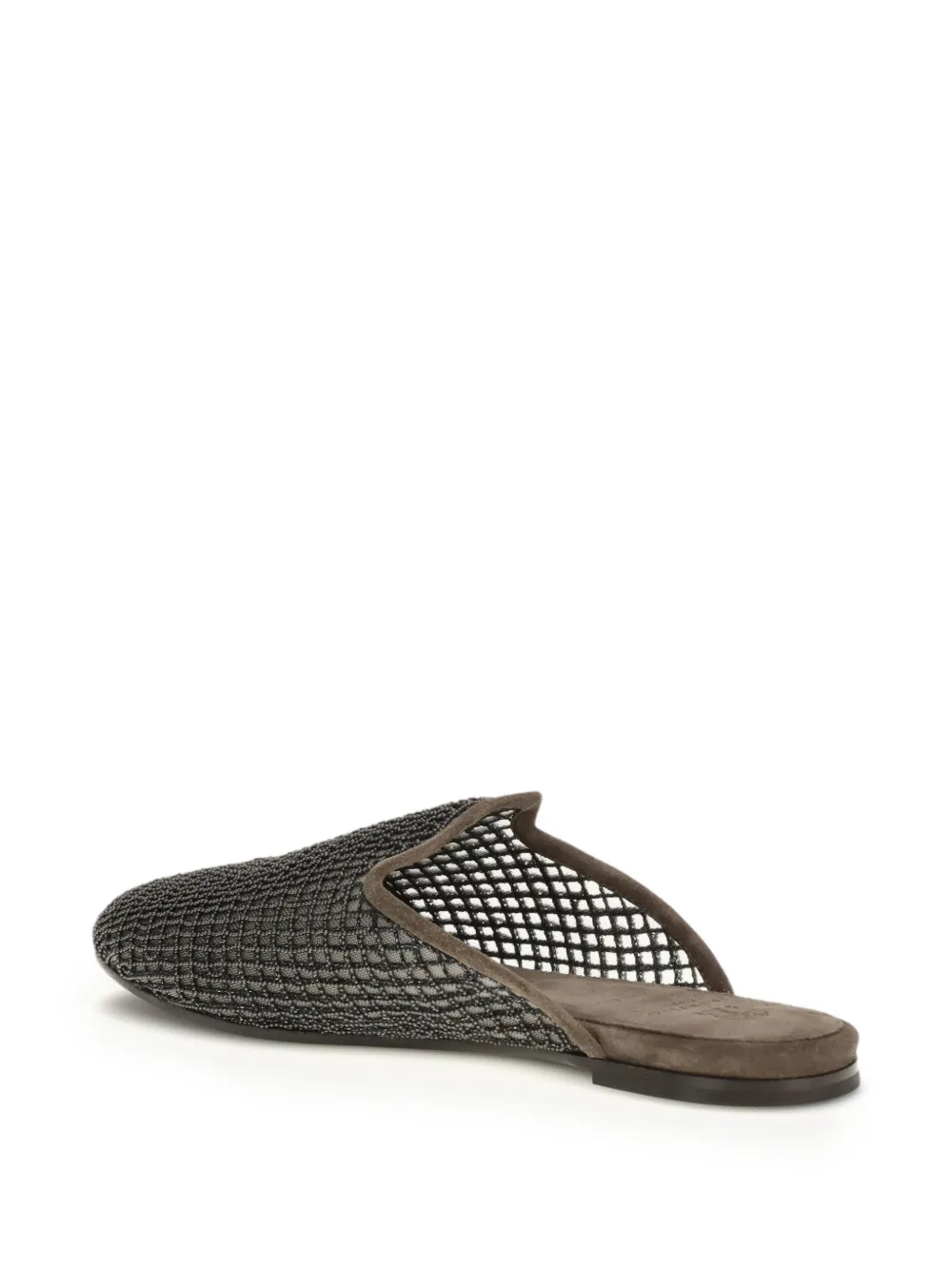Brunello Cucinelli Net slippers Grijs