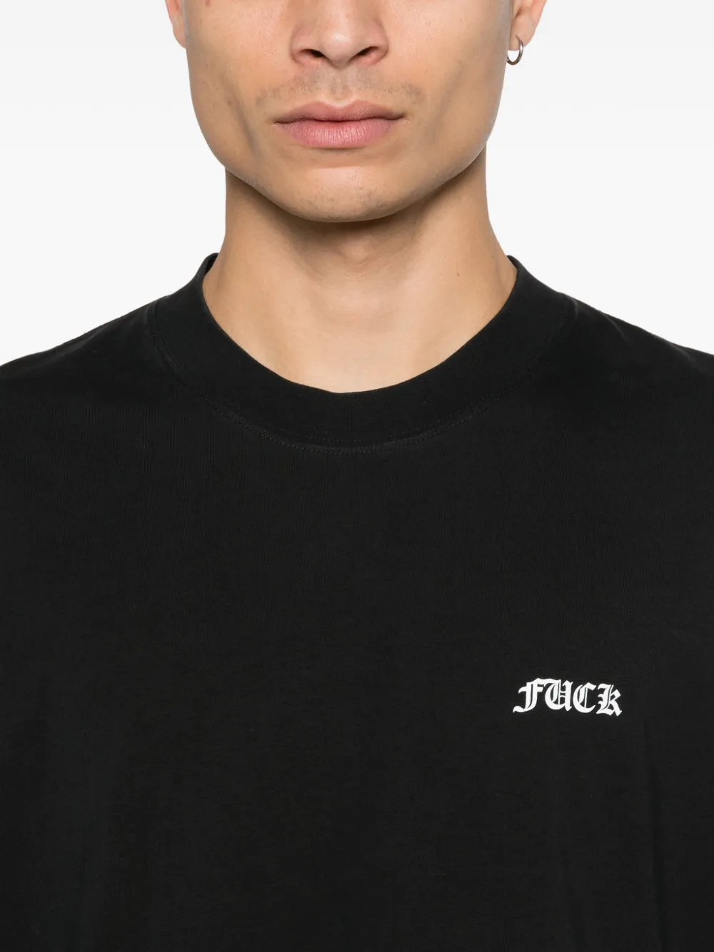 VETEMENTS T-shirt met print Zwart
