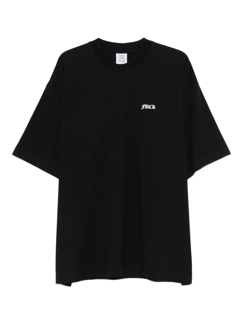 VETEMENTS lettering-print T-shirt - Nero