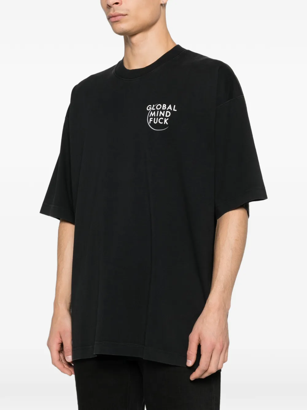 VETEMENTS T-shirt met print Zwart
