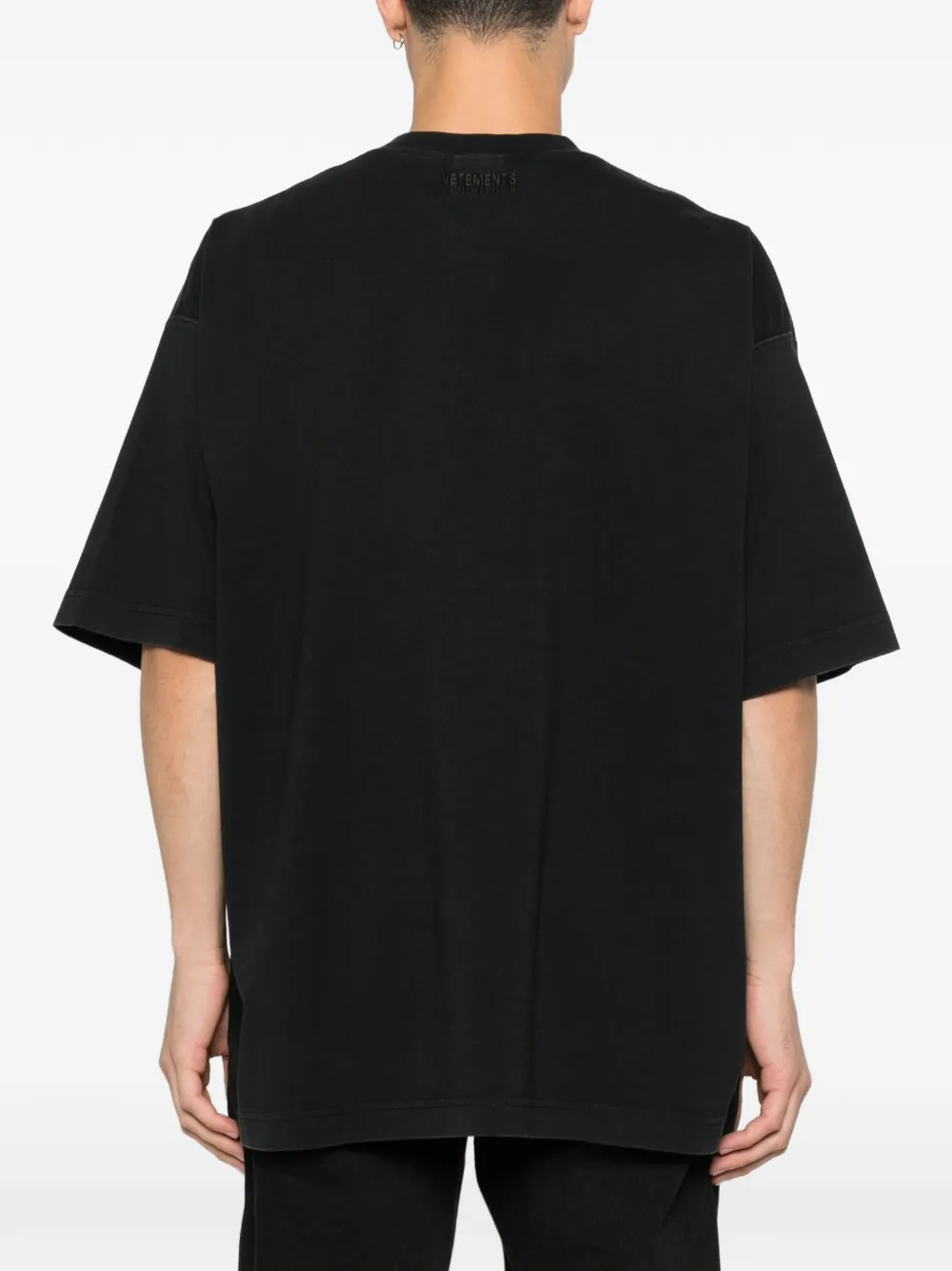 VETEMENTS T-shirt met print Zwart