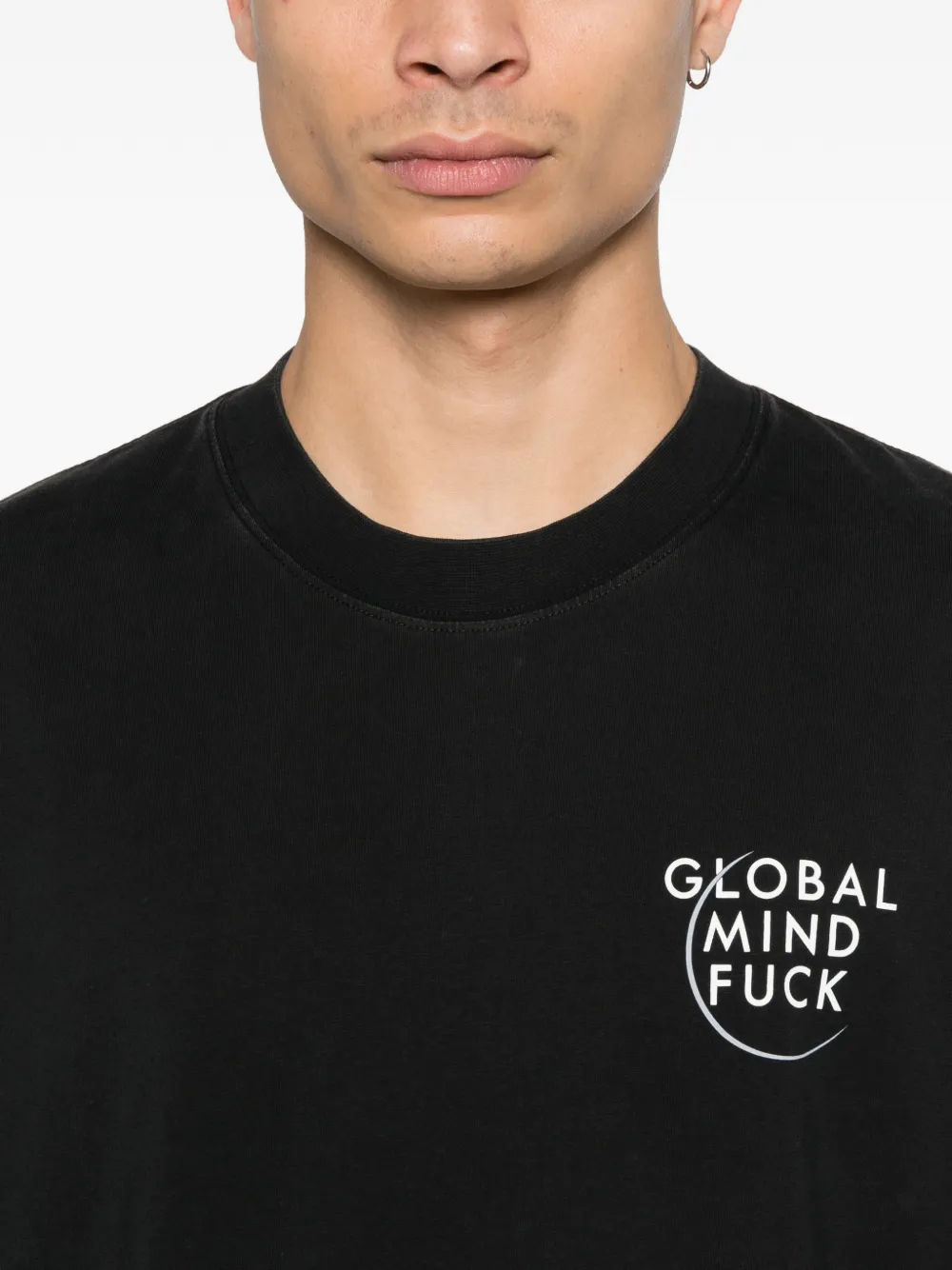 VETEMENTS T-shirt met print Zwart