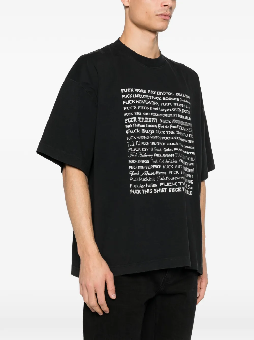  Vetements Printed T-shirt - Black 
