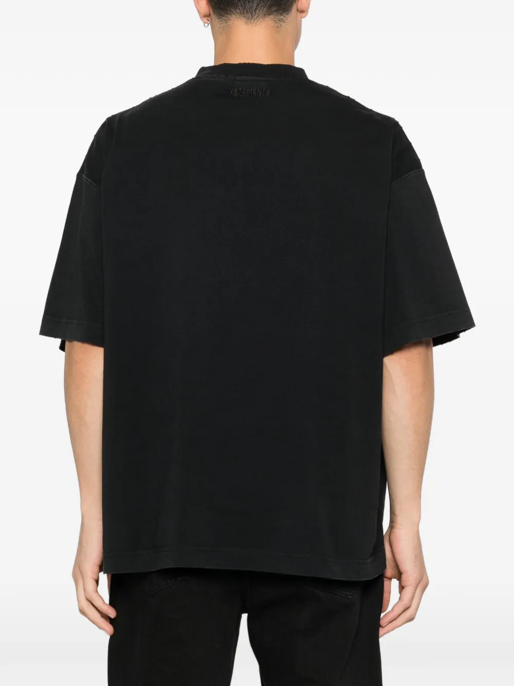 VETEMENTS T-shirt met print Zwart