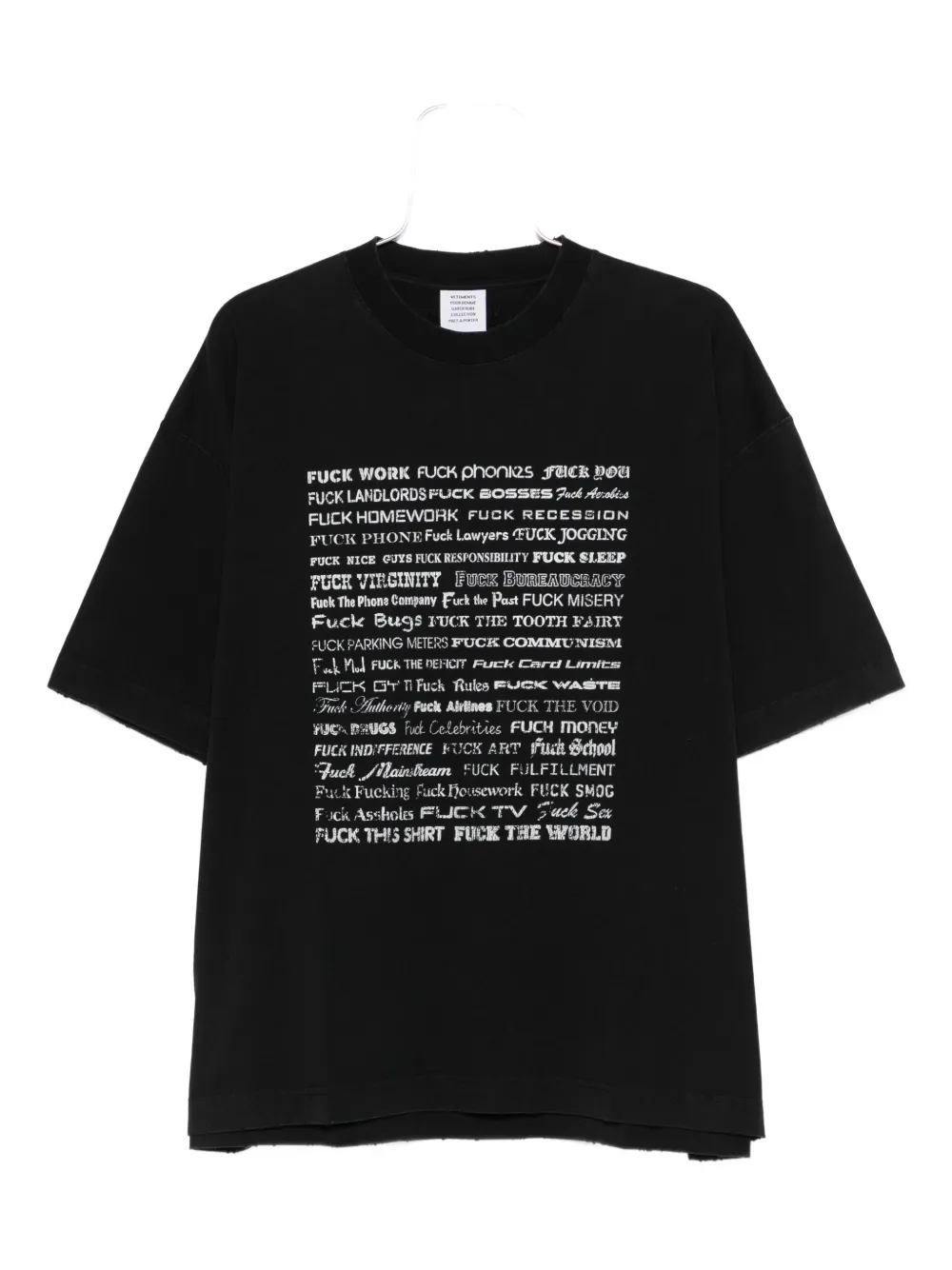 VETEMENTS printed T-shirt - Nero