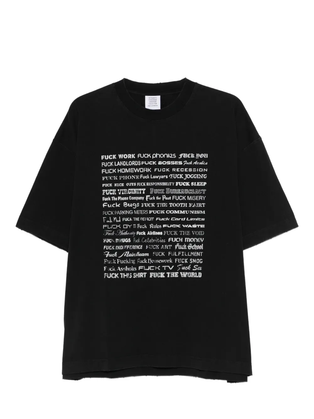 VETEMENTS printed T-shirt - Nero