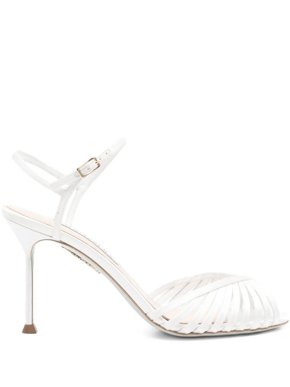 Aquazzura Sandalen met gevlochten hak Wit