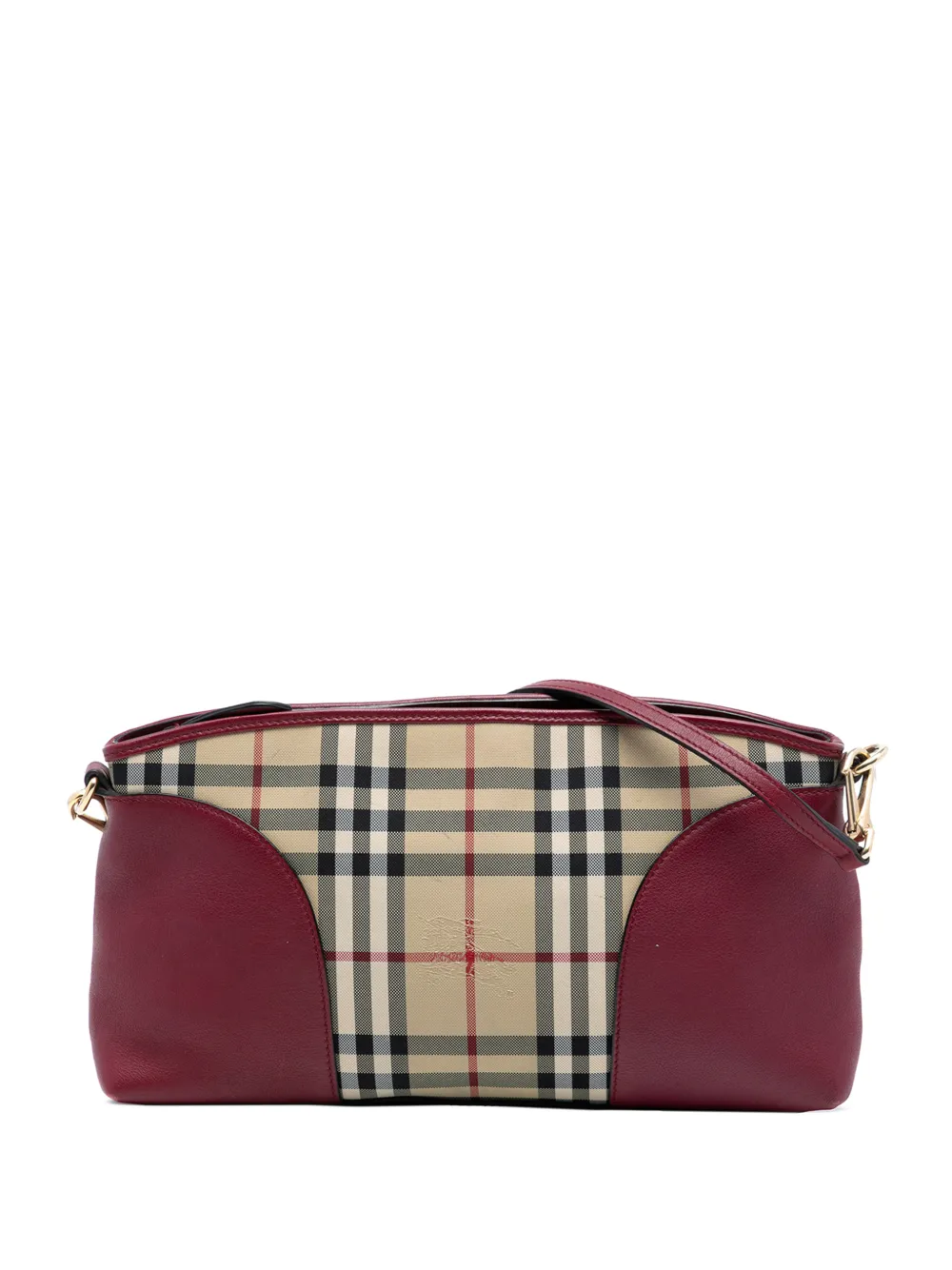 Burberry Pre-Owned 2000-2017 Haymarket Check Coated Canvas Chichester crossbody bag - Marrone