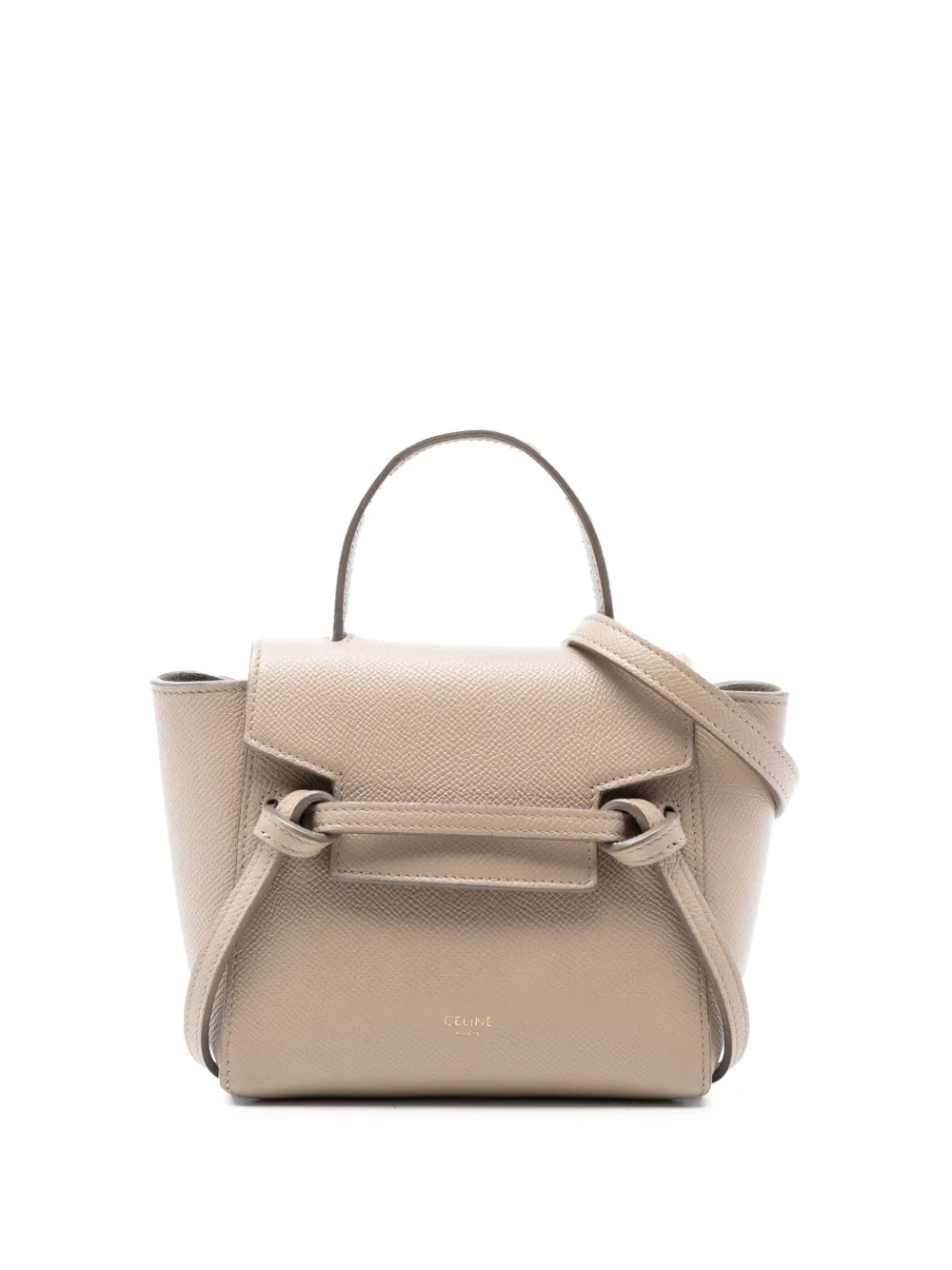 Celine Pre-Owned 2020 Pico Grained Calfskin Belt Bag satchel - Marrone