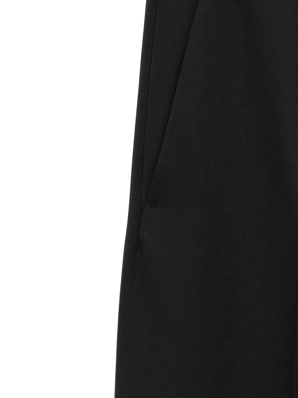 Balenciaga Pantalon met gekreukte voorkant Zwart