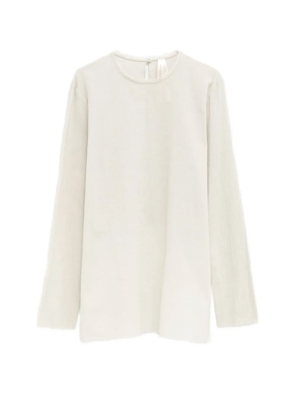 Lauren Manoogian long-sleeve overlay blouse - Toni neutri