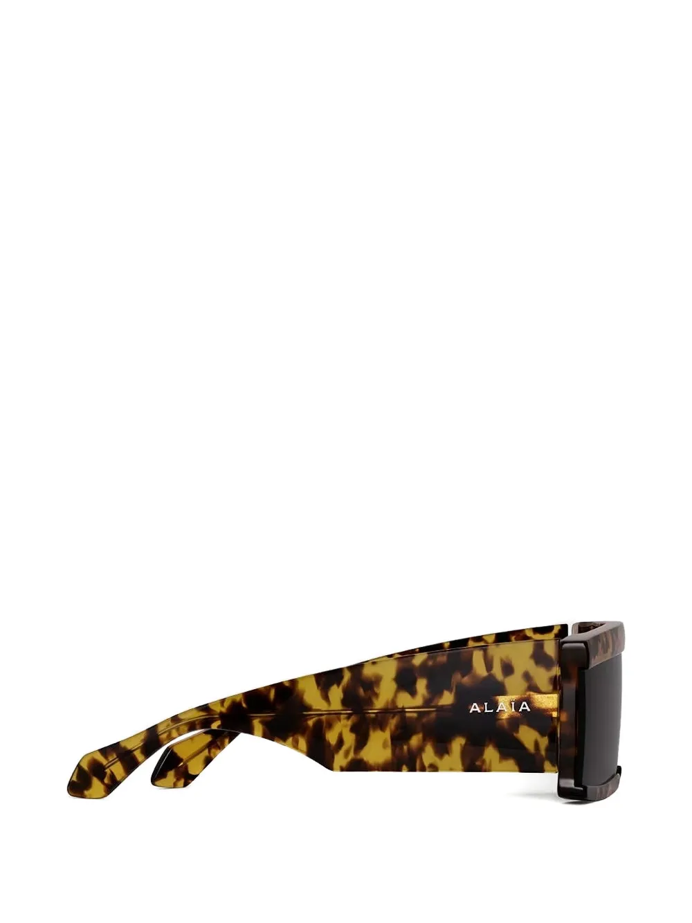 Alaia Eyewear Zonnebril met rechthoekig montuur Bruin