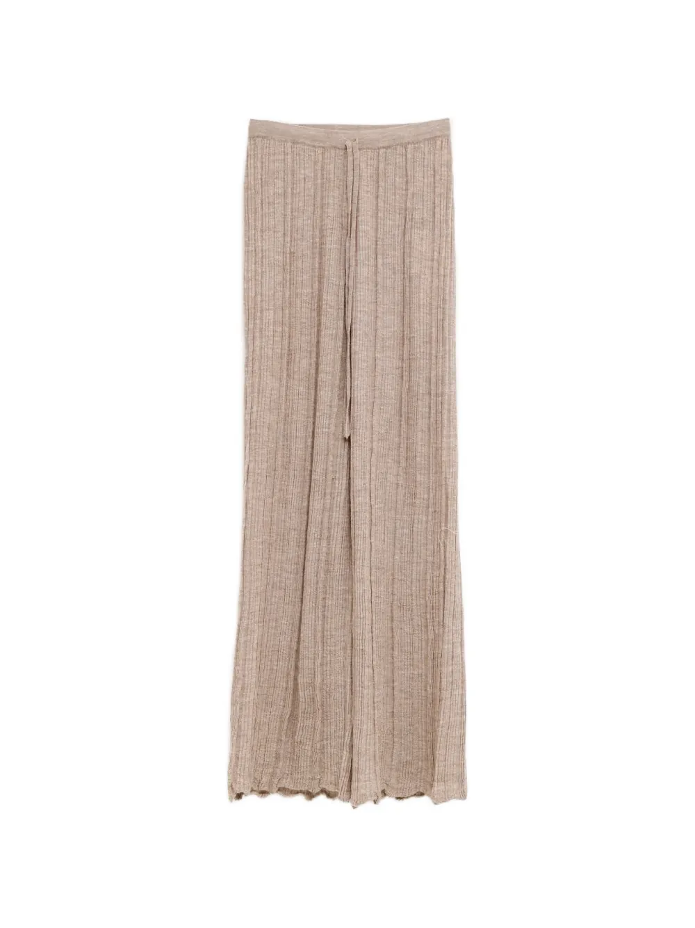 Lauren Manoogian drawstring ribbed trousers - Nude