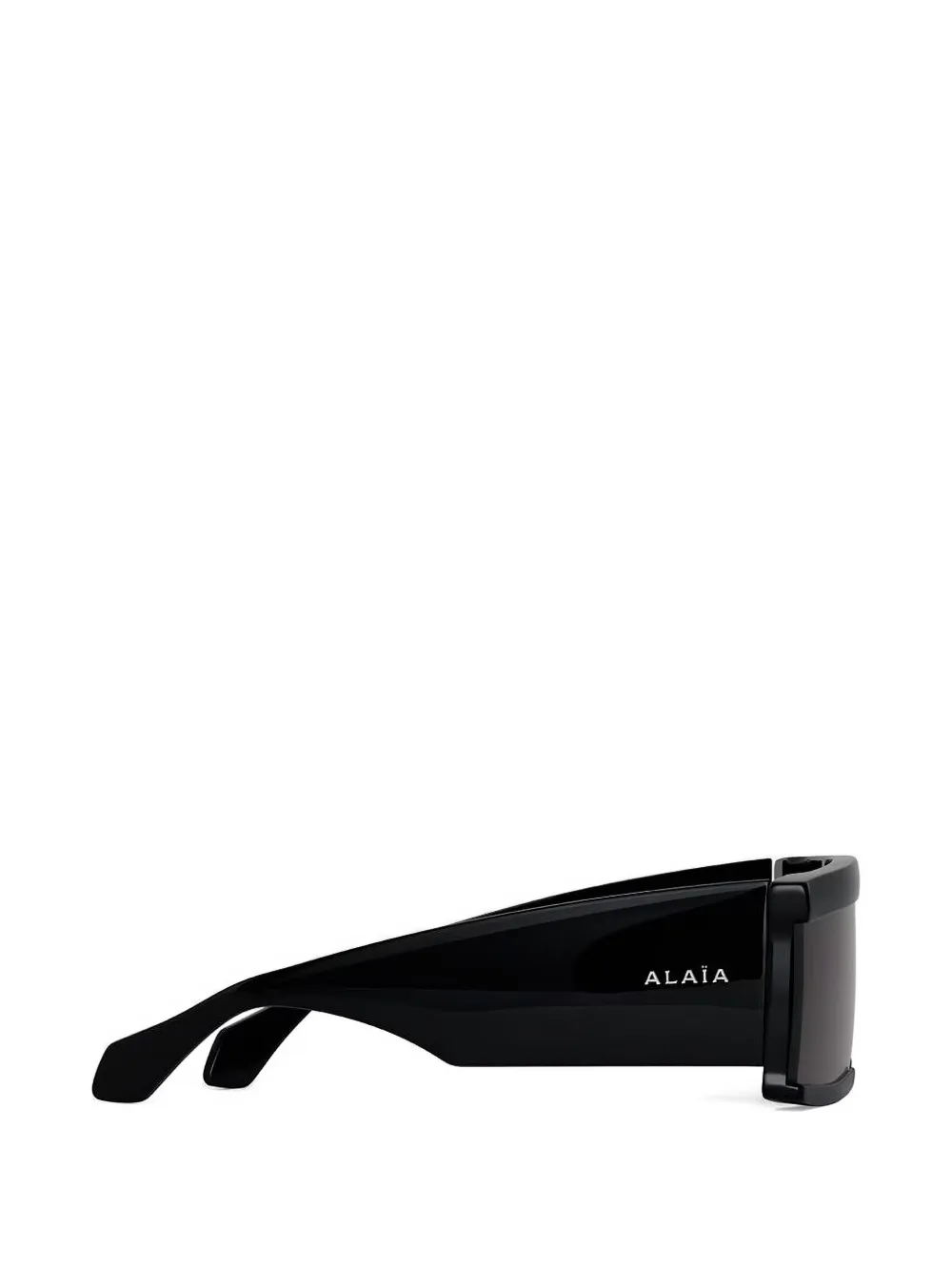 Alaia Eyewear Zonnebril met rechthoekig montuur Zwart