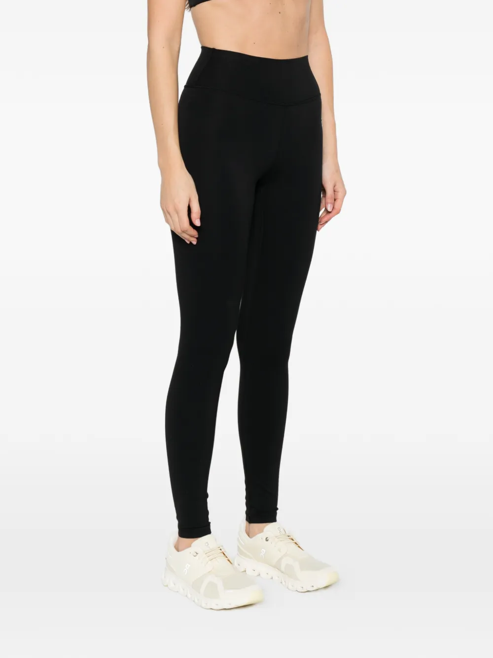 Sporty & Rich SRHWC high waist legging met logo Zwart