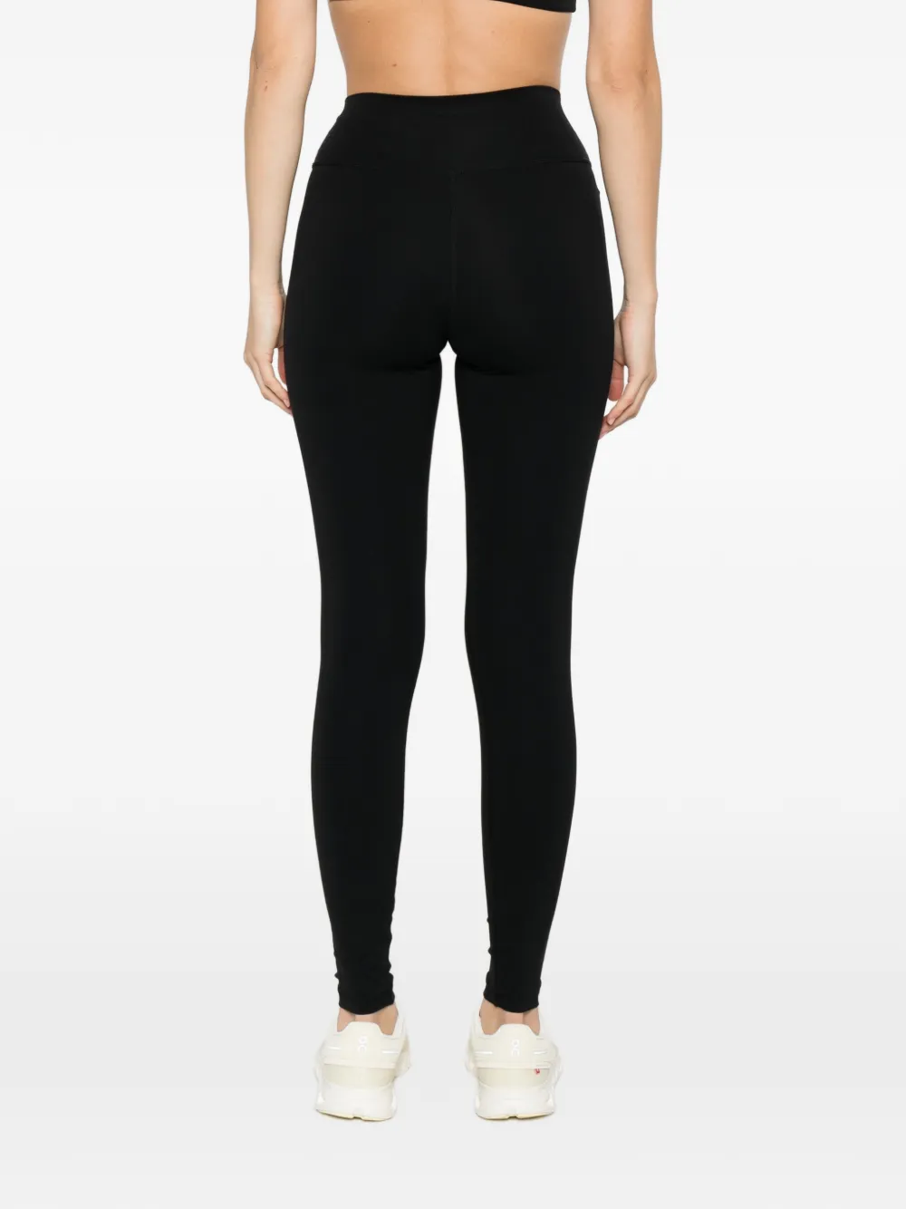 Sporty & Rich SRHWC high waist legging met logo Zwart