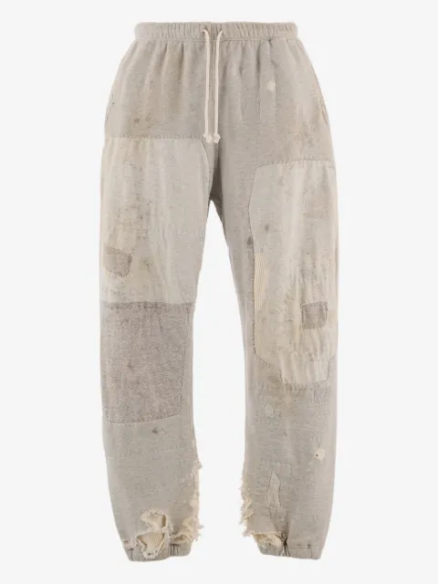 SAINT MXXXXXX patchwork drawstring trousers