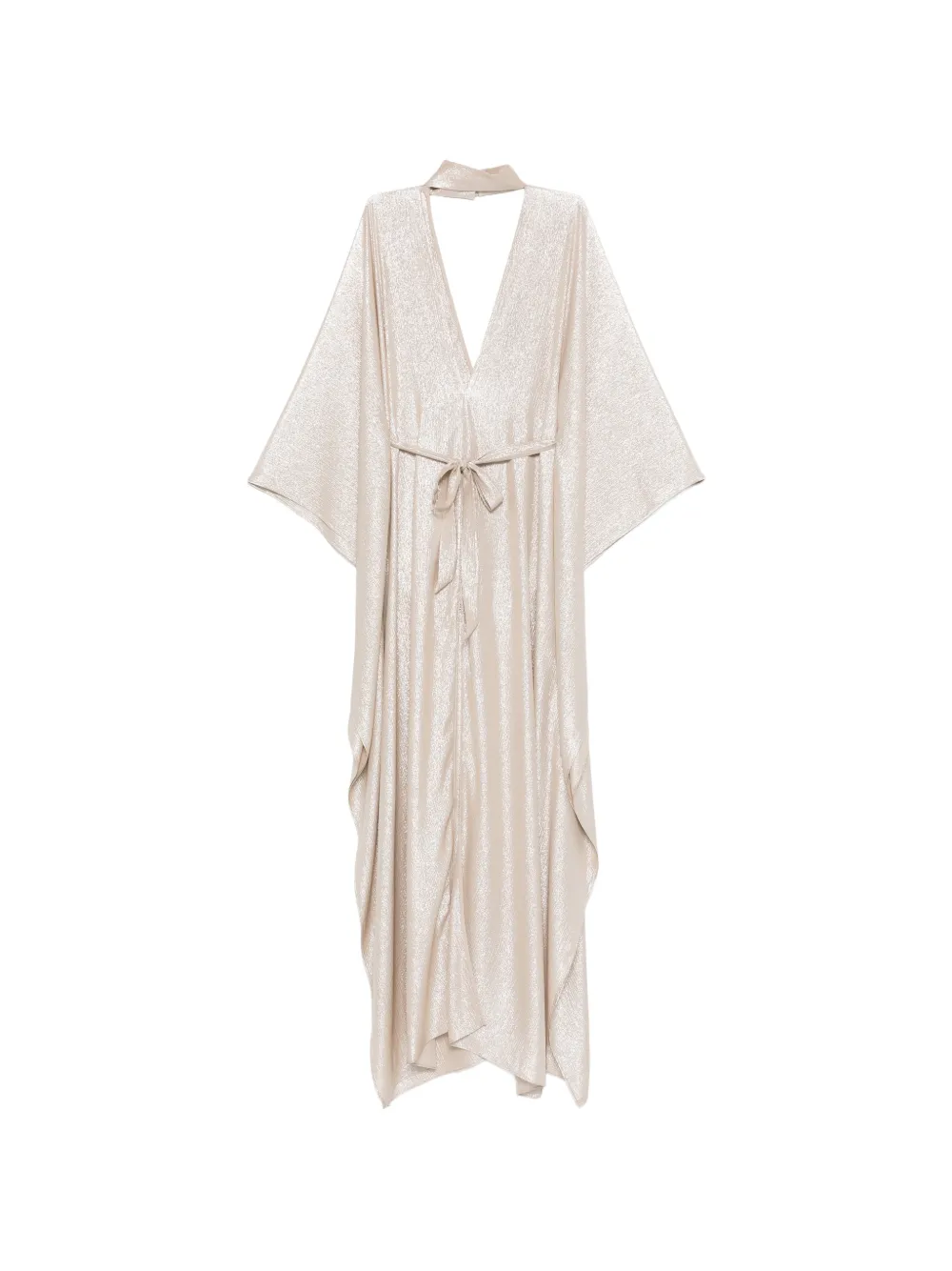 Taller Marmo tie-fastening V-neck maxi dress - Toni neutri