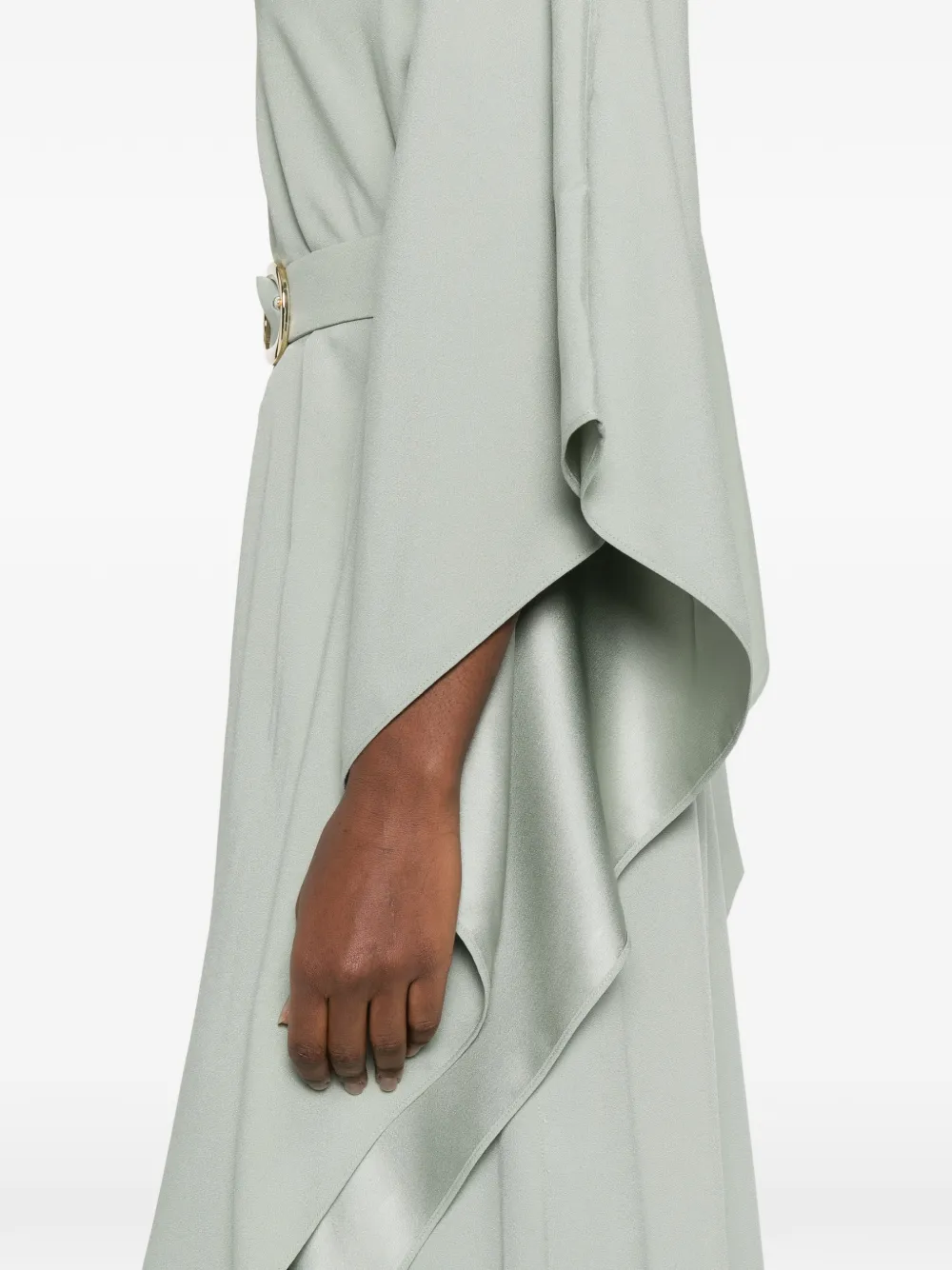 Taller Marmo Maxi-jurk met strik-detail en ceintuur Groen