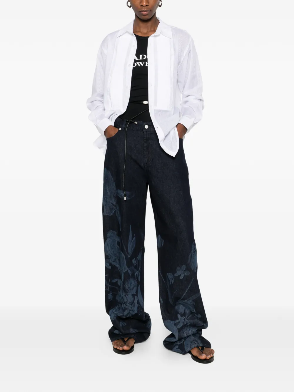 Gimaguas Alfred long-sleeve buttoned shirt - Wit