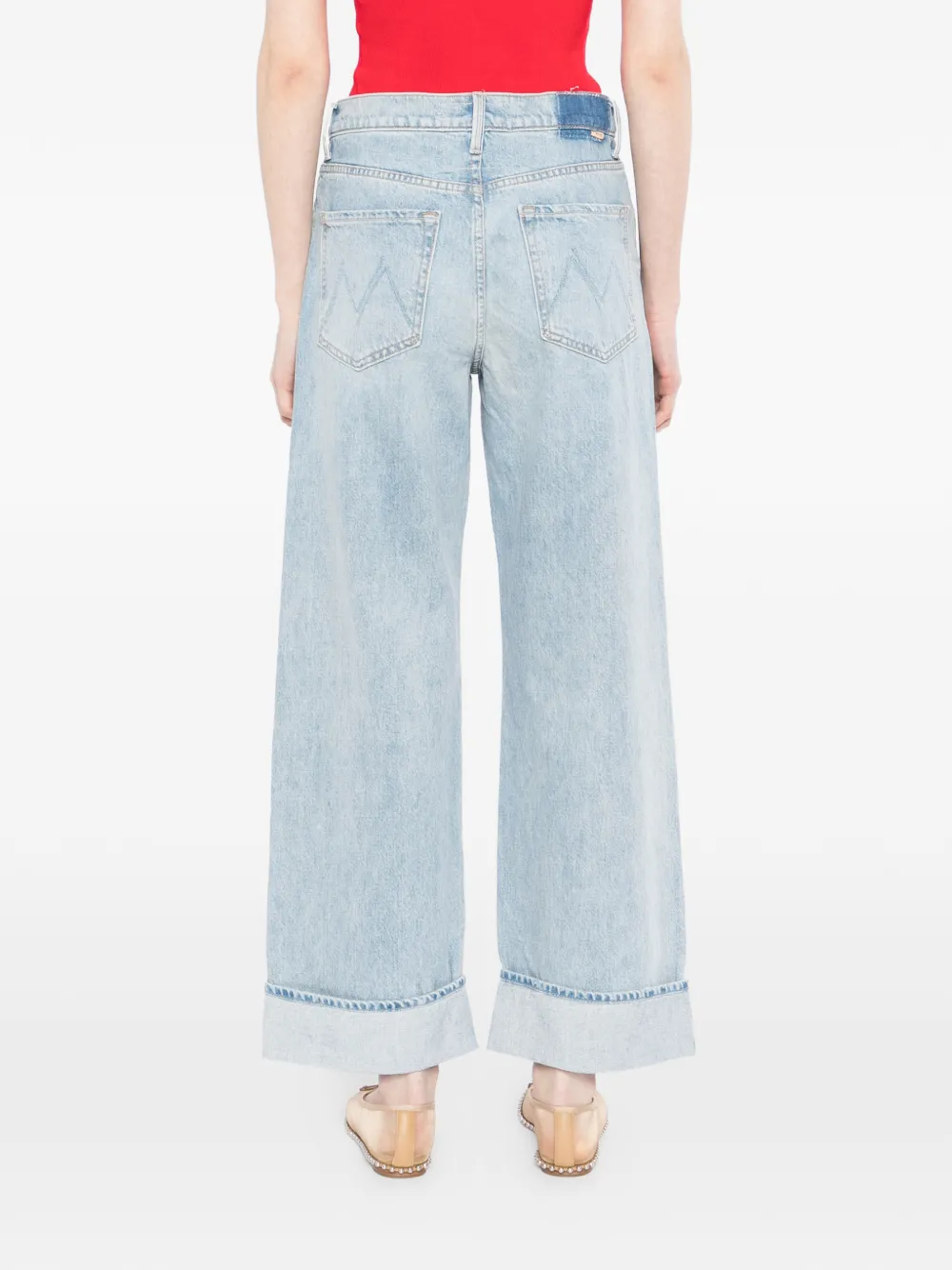 MOTHER The Dodger manchetten met knoopdetail Blauw