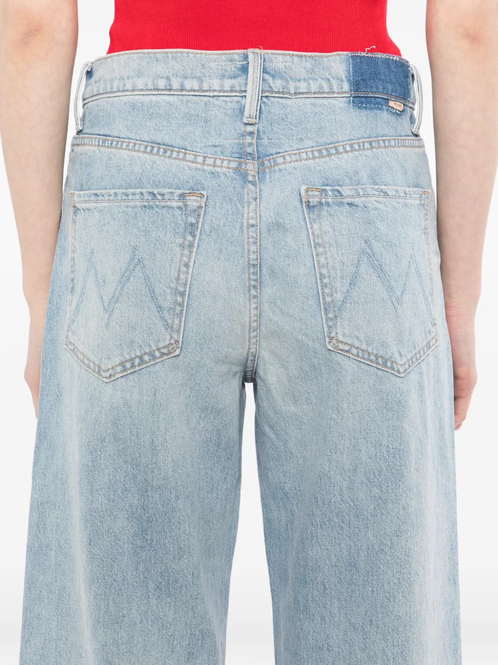 MOTHER The Dodger manchetten met knoopdetail Blauw