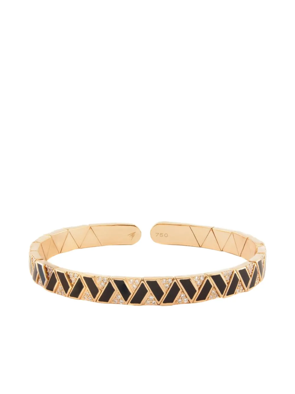 Alessa Jewelry Elixir diamond onyx bracelet - Rosa