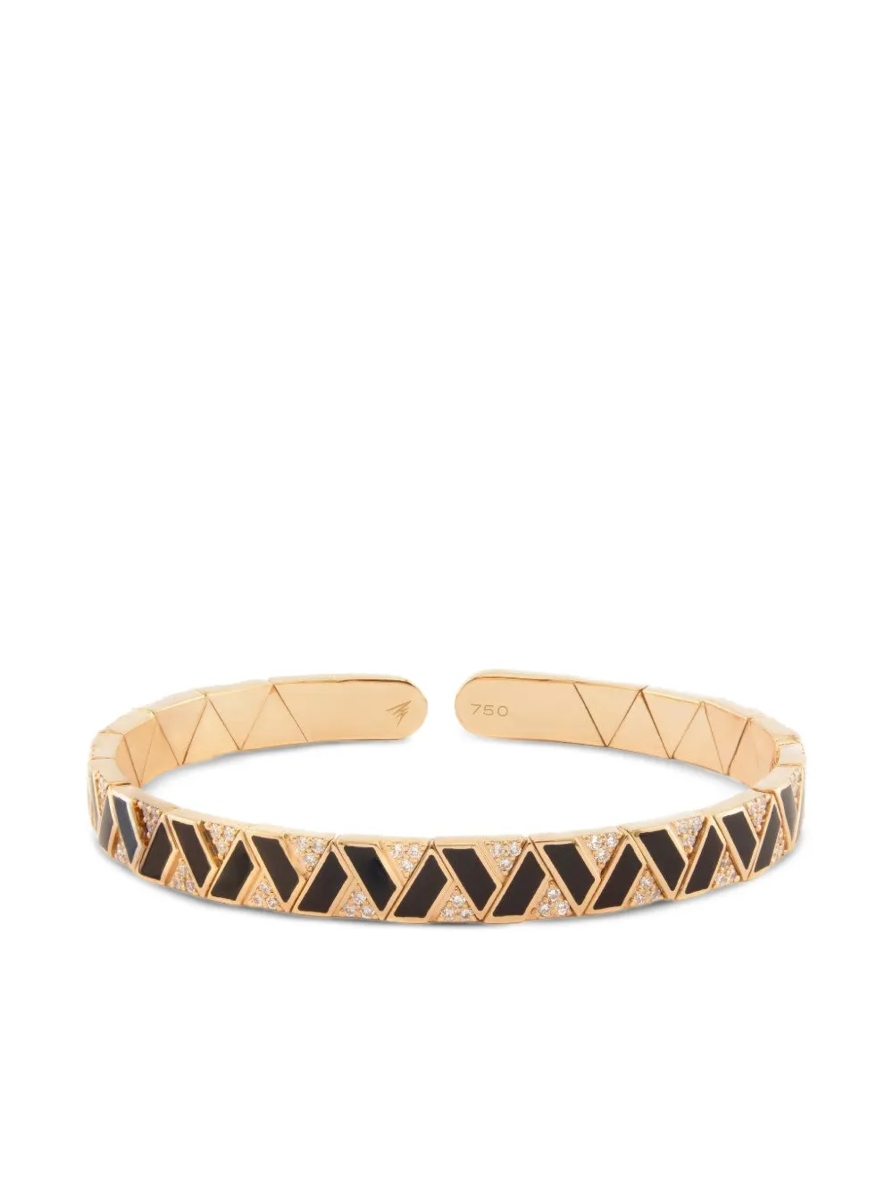 Alessa Jewelry Elixir diamond onyx bracelet - Rosa