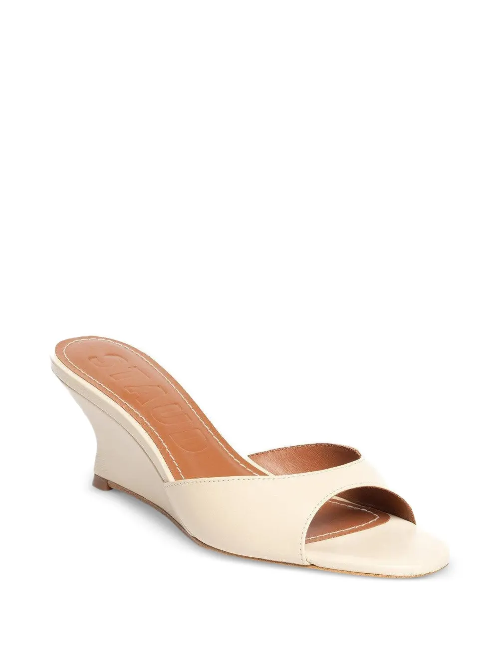  Staud Brigitte Wedge-hell Sandals - Neutrals 
