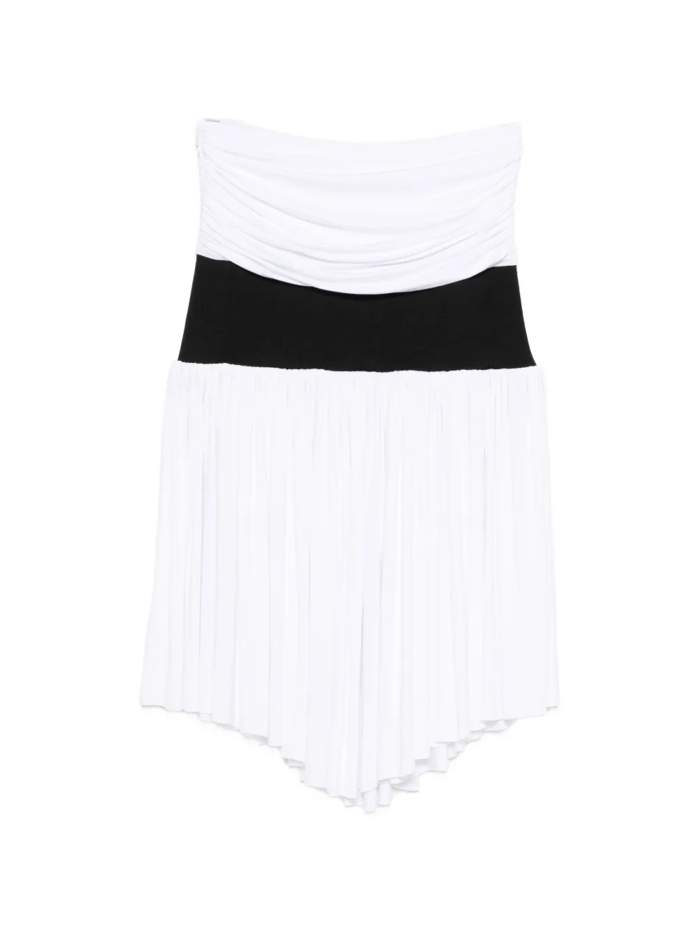 Gimaguas Carine ruched asymmetric skirt - Bianco