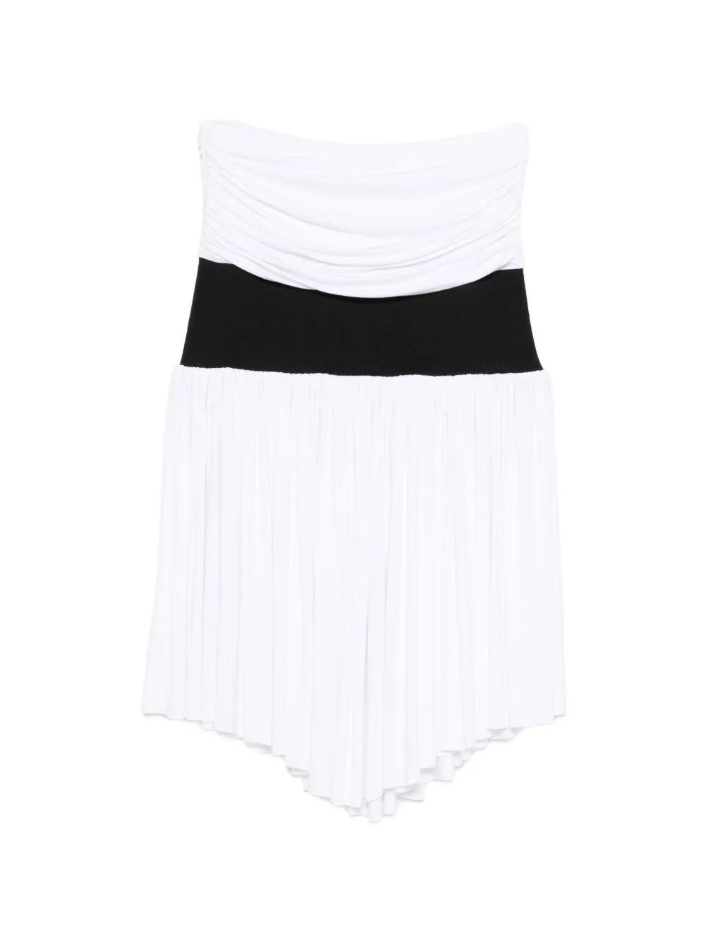 Gimaguas Carine ruched asymmetric skirt - Bianco