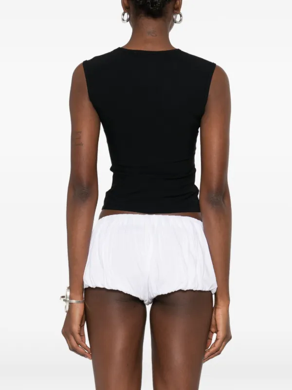 Gimaguas Anis tie-detail Sleeveless Top | Black | FARFETCH CA