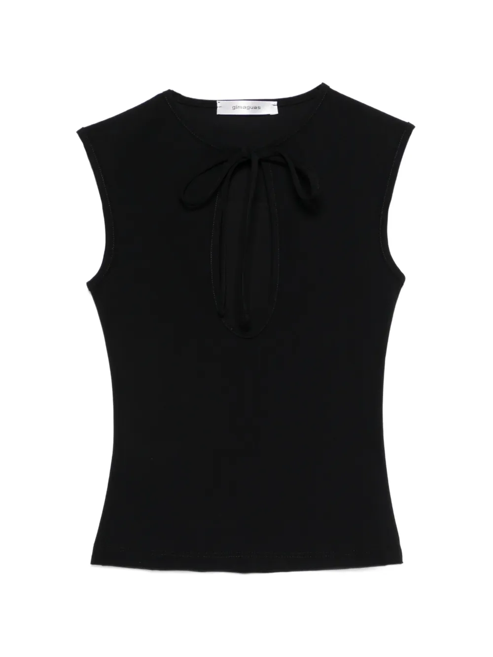 Gimaguas Anis tie-detail sleeveless top - Nero