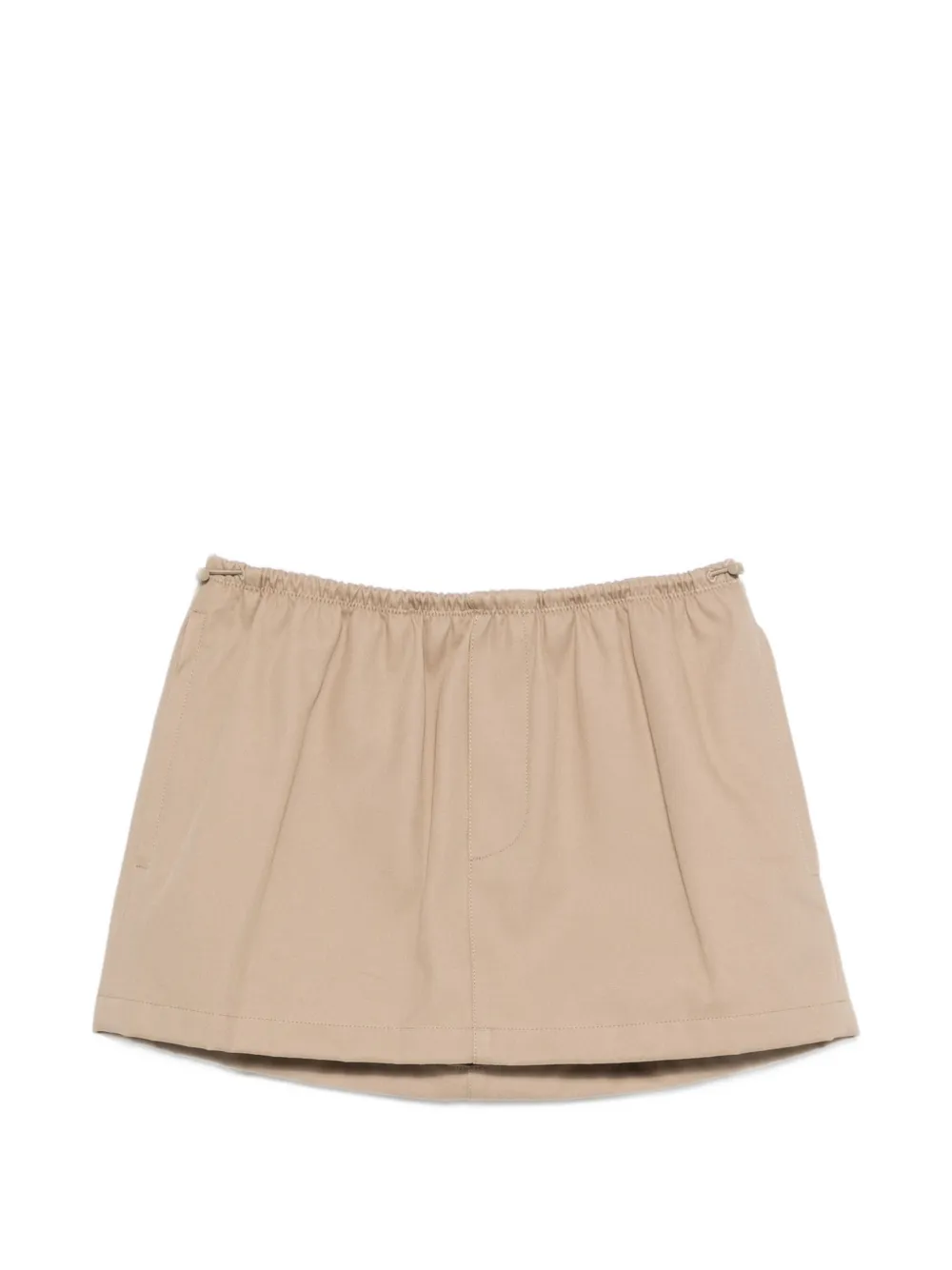 Alexander Wang logo-waistband mini skirt - Toni neutri