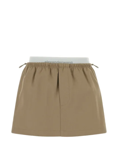 Alexander Wang logo-waistband mini skirt