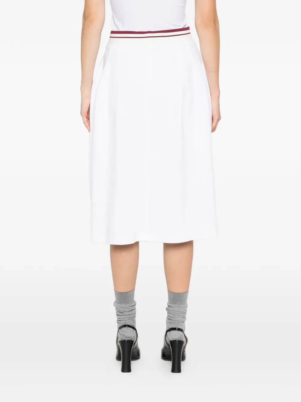 Marni Rok met logo tailleband Wit