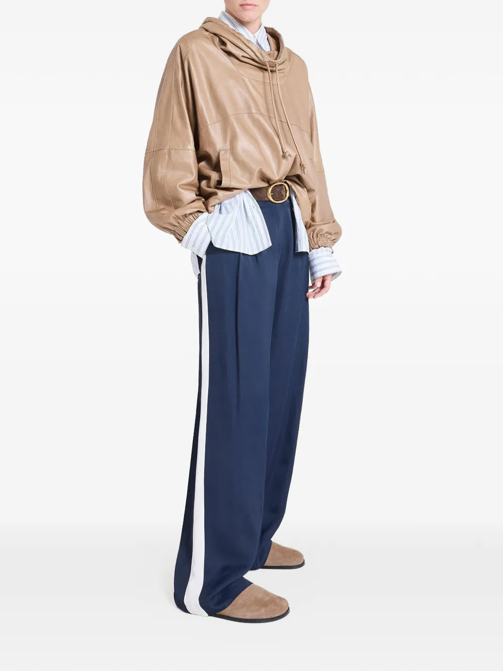  Twp Drawstring Hooded Sweater - Neutrals 