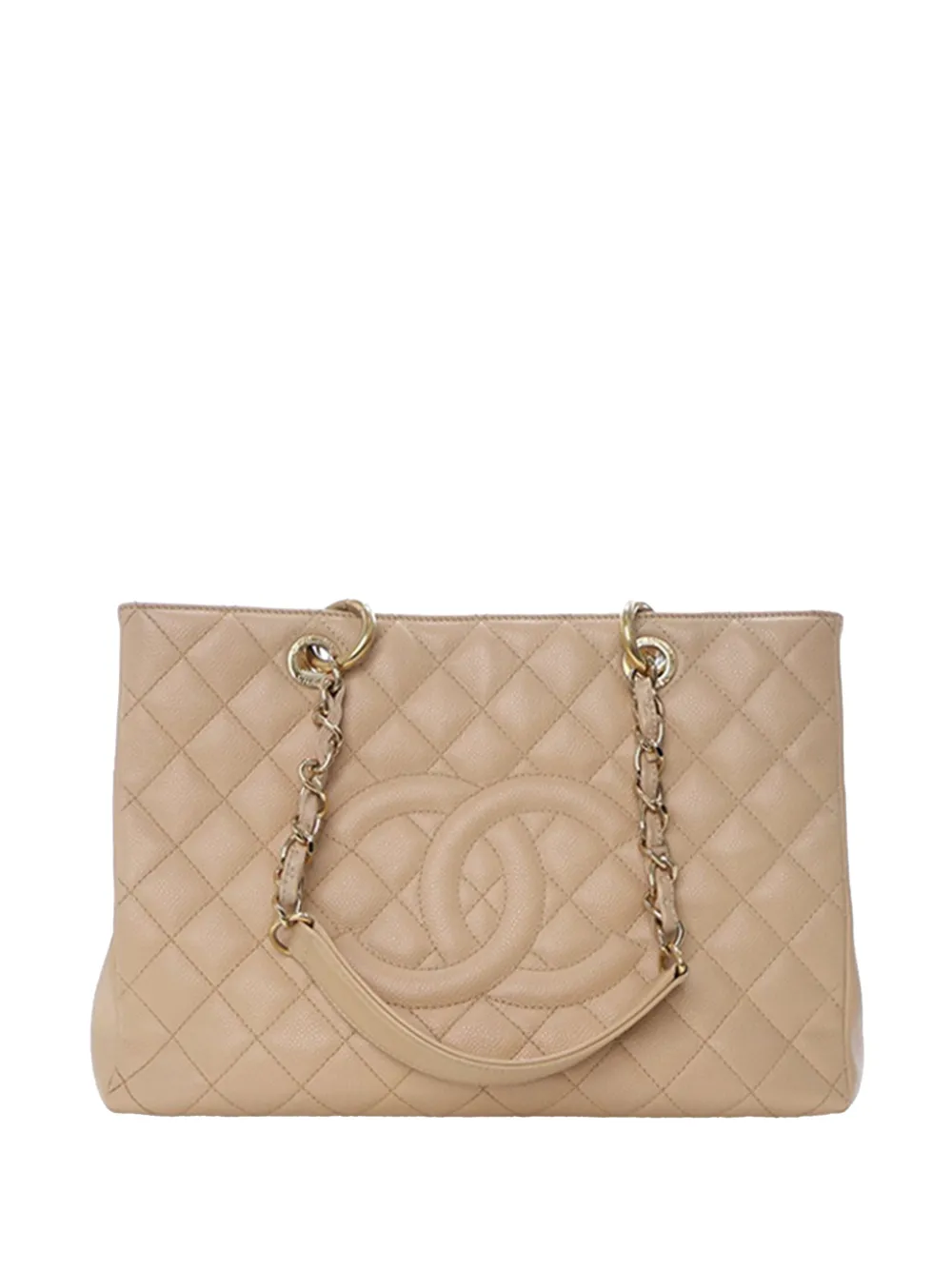 CHANEL Pre-Owned 2012 Caviar Grand Shopping tote bag - Marrone
