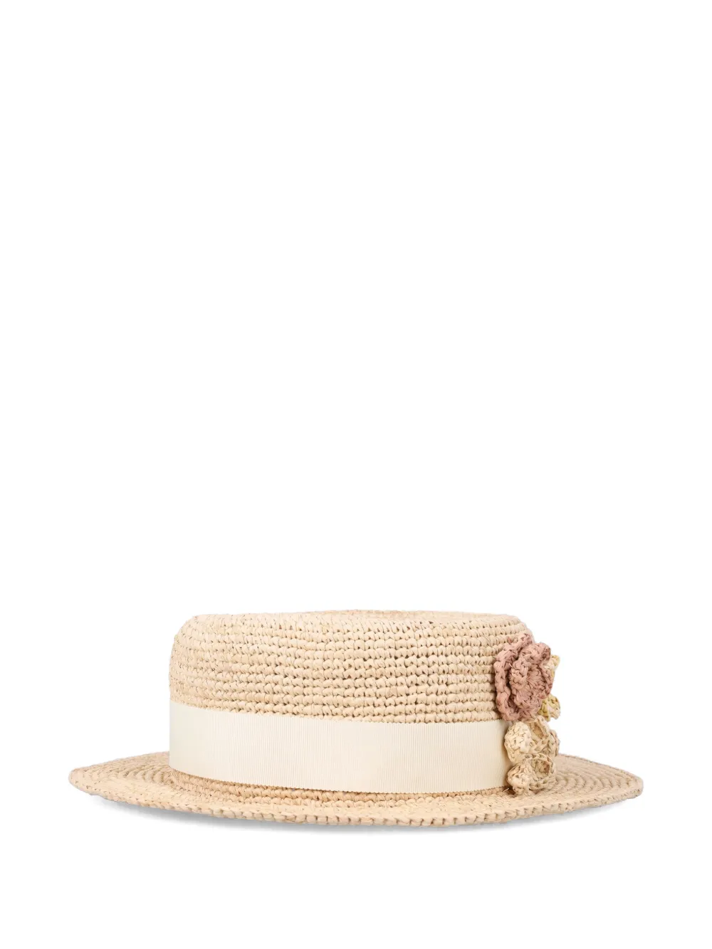 Bonpoint ribbon-embellished sun hat - Toni neutri
