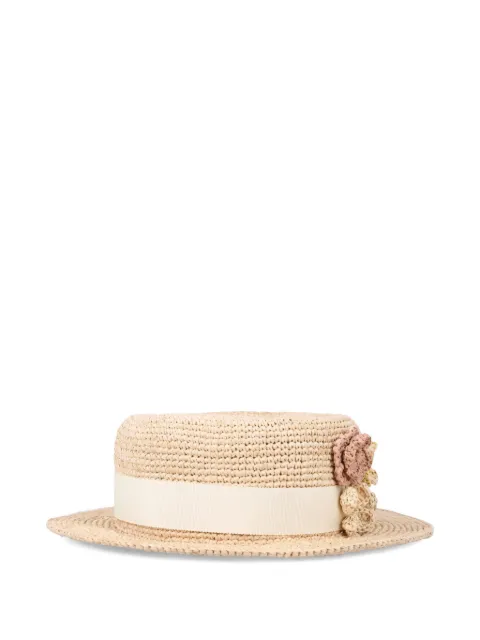 Bonpoint ribbon-embellished sun hat 